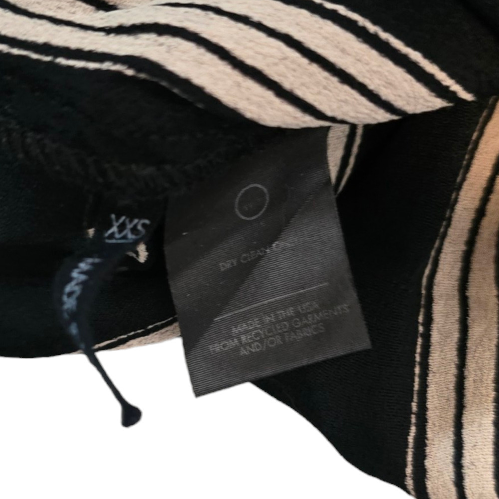 Reformation Sparrow black striped low back dress size xxs - Picture 6 of 8